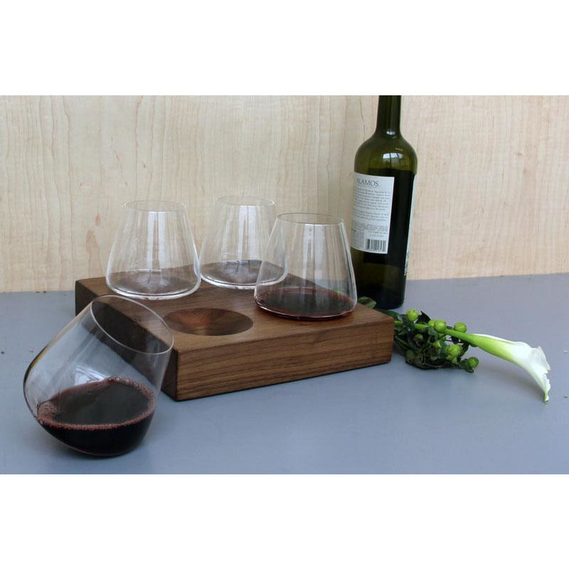 Swoon Live Edge Walnut Set - with 4 Wine Glasses (12 oz) - Centerville  Florists