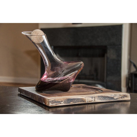 J.R Decanter with Live edge stand